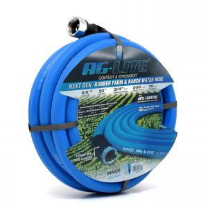 AG-Lite Rubber Water Hose Assembly 5/8" x 50'