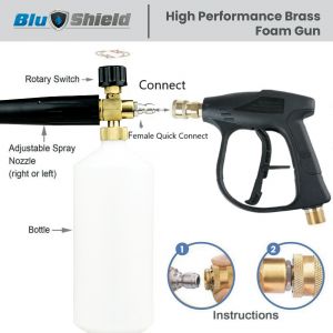 Metal brass foam gun high pressure