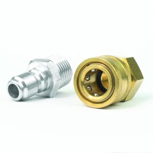 3/8" Quick Disconnect Male Plug X 3/8" Female Pipe Thread Pressure Washer Adapter