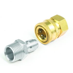 3/8" Quick Disconnect Male Plug X 3/8" Female Pipe Thread Pressure Washer Adapter