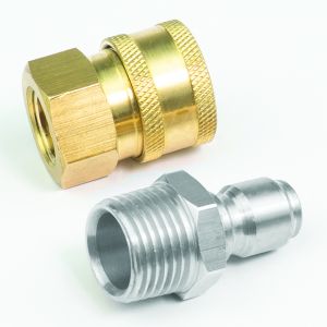 3/8" Quick Disconnect Male Plug X 3/8" Female Pipe Thread Pressure Washer Adapter