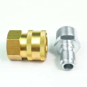3/8" Quick Disconnect Male Plug X 3/8" Female Pipe Thread Pressure Washer Adapter
