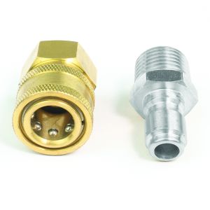 3/8" Quick Disconnect Male Plug X 3/8" Female Pipe Thread Pressure Washer Adapter