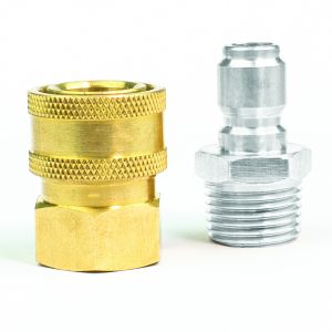 3/8" Quick Disconnect Male Plug X 3/8" Female Pipe Thread Pressure Washer Adapter