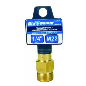 BluShield Male Metric x 1/4" Female Pipe Thread Pressure Washer Adapter