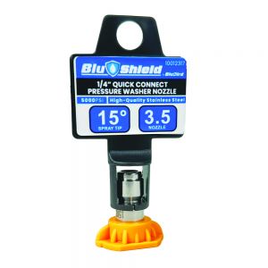 BluShield 3.5 Orifice 15° Quick Disconnect Pressure Washer Spray Tip