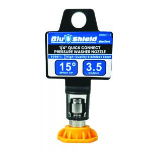 BluShield 3.5 Orifice 15° Quick Disconnect Pressure Washer Spray Tip