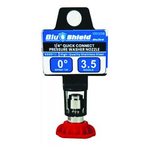 BluShield 3.5 Orifice 0° Quick Disconnect Pressure Washer Spray Tip