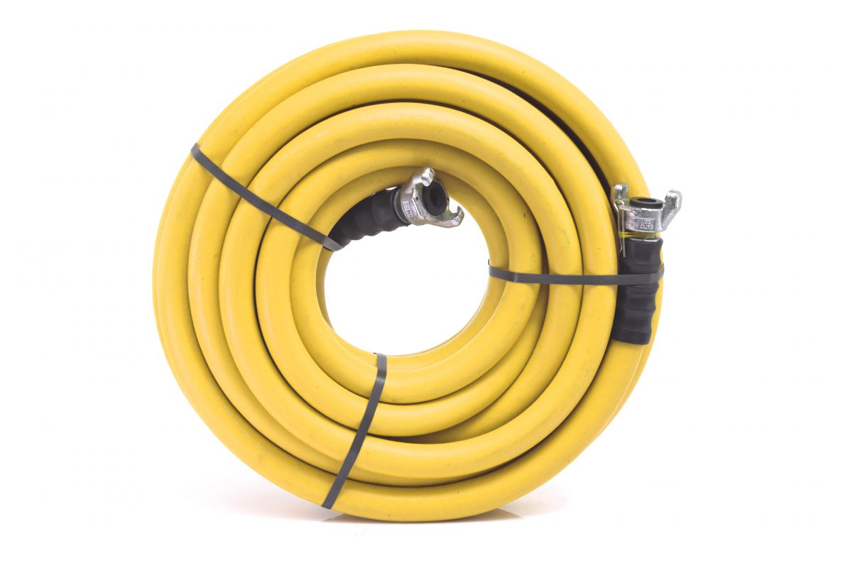 Impulse Rubber Jack Hammer Hose Assembly 3/4" x 50' - Yellow