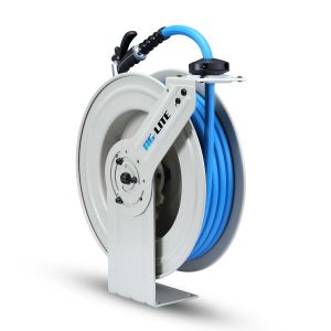 AG-Lite Rubber Water Hose Reel 5/8" X 50 (Single Arm - Heavy Duty) with 6' Lead-in-Hose - All In One