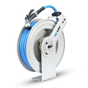 AG-Lite Rubber Water Hose Reel 5/8" X 50 (Single Arm - Heavy Duty) with 6' Lead-in-Hose - All In One