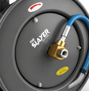 Blu Shield The Slayer Hybrid Pressure Washing Hose Reel 1/4" X 35'