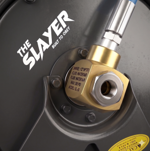 Blu Shield The Slayer Hybrid Pressure Washing Hose Reel 1/4" X 35'