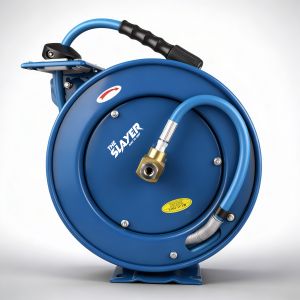 Blu Shield The Slayer Hybrid Pressure Washing Hose Reel 1/4" X 35'