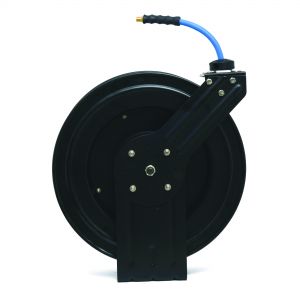 BluBird 3/8" x 50 Retractable Air Hose Reel - Black