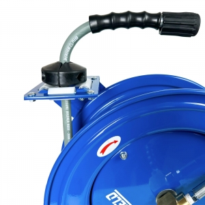 BluShield Polyester Pressure Washer Hose Reel Dual Arm Assembly 1/4&quot; x 100' Non Marking
