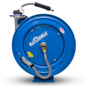 Blushield Polyester Pressure Washer Hose Reel Heavy Duty Single Arm Assembly 1/4" x 50'