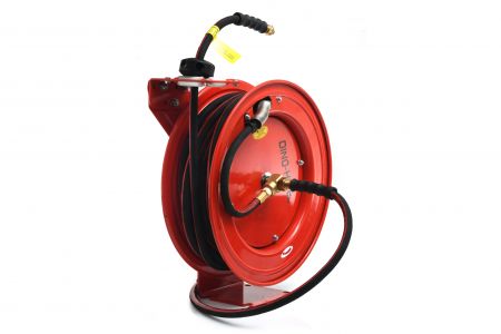 Dino-Hide Rectractable Heavy-duty Air Hose Reel - Red