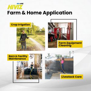 Ag-Lite High-Viz Hybrid Water Hose 3/4" x 50' - Yellow