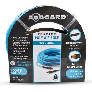 Avagard Poly Air Hose Assembly 3/8&quot; x 100'