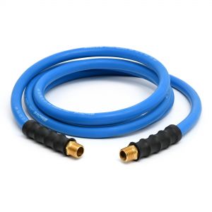 BluBird Rubber Air Hose Assembly 1/2" X 10'- 1/2" Male-NPT, 300 PSI, EPDM, 2 Pack