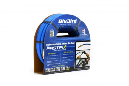 BluBird Rubber Air Hose Fastfix Edition 3/8" x 100'