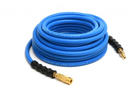 BluBird Rubber Air Hose Assembly 3/8" x 100' w/ Quick Connects