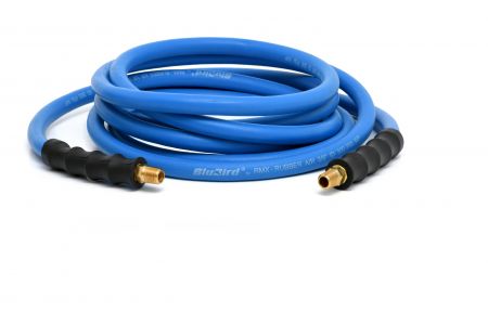 BluBird 3/8" x 35' Rubber Air Hose - Heavy-Duty Pneumatic Hoses