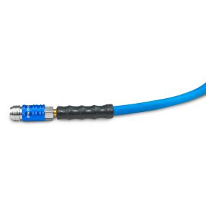 BluBird Rubber Air Hose 3/8" X 50'- 3/8" Male-NPT, 300 PSI, EPDM with Universal 5 in 1 Coupler