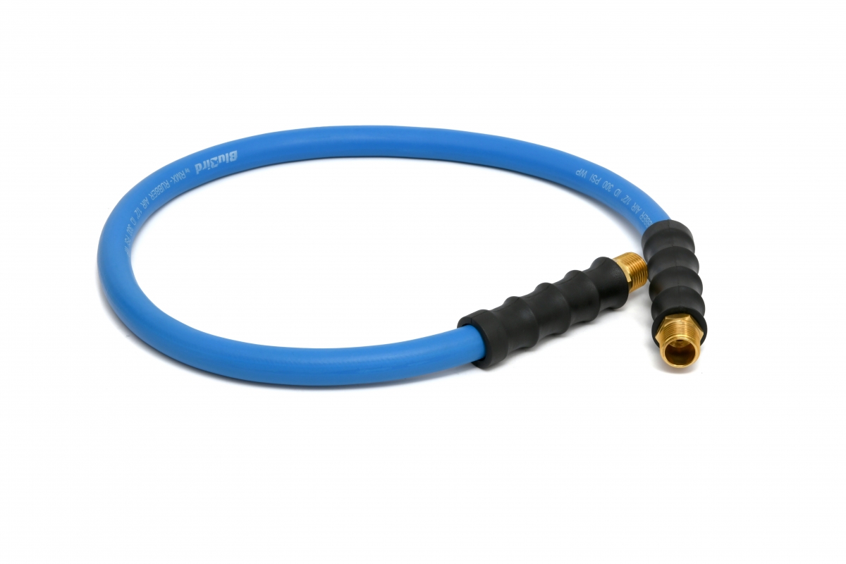 BluBird Rubber Air Hose Lead In 1/2" x 3'