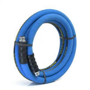BluBird Pro Rubber Air Hose Assembly 3/4" X 15'- 3/4" Male-NPT, 300 PSI, EPDM, 2 Pack