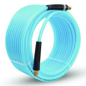 BluBird Poly Air Hose Assembly 3/8" X 100' with Fast FiX Field Repairable Fitting and Quick Connect Coupler