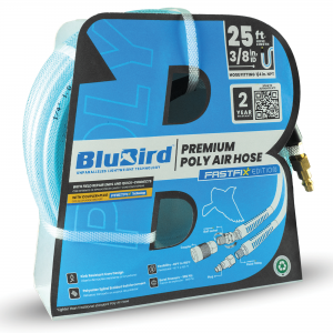 BluBird Poly Air Hose 3/8" X 25' with Field Repairable Fittings