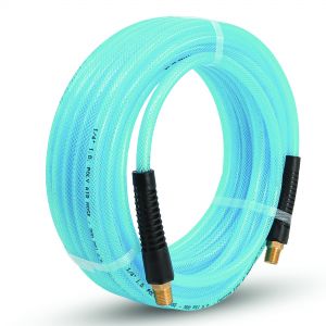 BluBird Poly Air Hose Assembly 3/8" X 50' with Fast FiX Field Repairable Fitting and Quick Connect Coupler