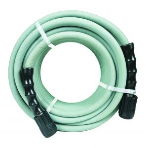 Blushield Rubber Pressure Washer Hose Assembly 1/4" x 25' w/ M22 Non Marking