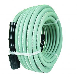 Blushield Rubber Pressure Washer Hose Assembly 1/4" x 50' w/ M22 Non Marking