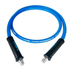 Tough-Tek Rubber Pressure Washing Hose 1/2" X 3'-BLUE