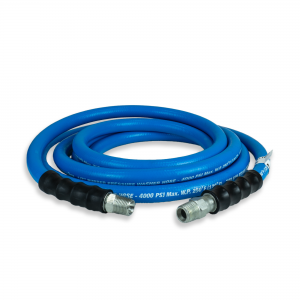 Tough-Tek Rubber Pressure Washing Hose 1/2" X 15'-Blue