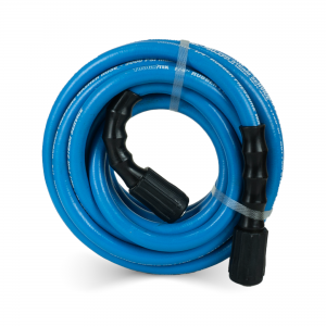 Tough-Tek Rubber Pressure Washing  Hose 1/4" X 25' with M22-BLUE