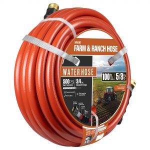 Impulse Farm & Ranch PVC Water Hose 5/8" x 100' - Red