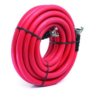 3/4"X50' Rubber Jackhammer Hose-Red- Universal Coupler without Bend Restrictors