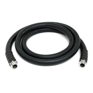OilShield 1" X 12' Rubber Farm Fuel Transfer Hose with Static Wire - 2 pack