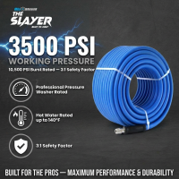 Blu Shield The Slayer Hybrid Pressure Washing Hose 1/2" X 100'