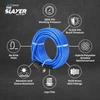 Blu Shield The Slayer Hybrid Pressure Washing Hose 1/4" X 50'