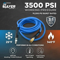 Blu Shield The Slayer Hybrid Pressure Washing Hose 3/8" X 50'