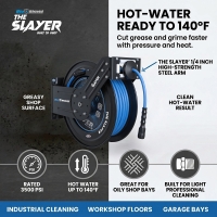 Blu Shield The Slayer Hybrid Pressure Washing Hose Reel 1/4" X 50'