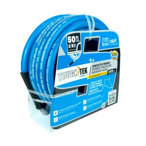 Tough Tek Rubber Pressure Washer Hose 3/8" x 50' - Blue