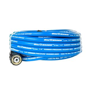 Tough Tek Rubber Pressure Washer Hose 3/8" x 50' - Blue