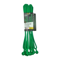Rapid Tie 16" Non Marring Adjustable Extendable Strap, Patented, Made in USA - 10 Pack, Green