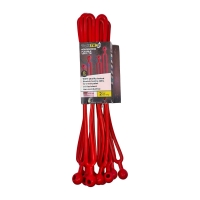 Rapid Tie 16" Non Marring Adjustable Extendable Strap, Patented, Made in USA - 10 Pack, Red
